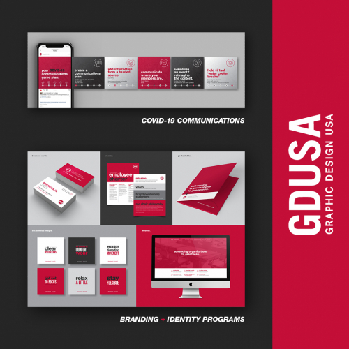 Graphic Design USA Award - Brand Identity & COVID Communication
